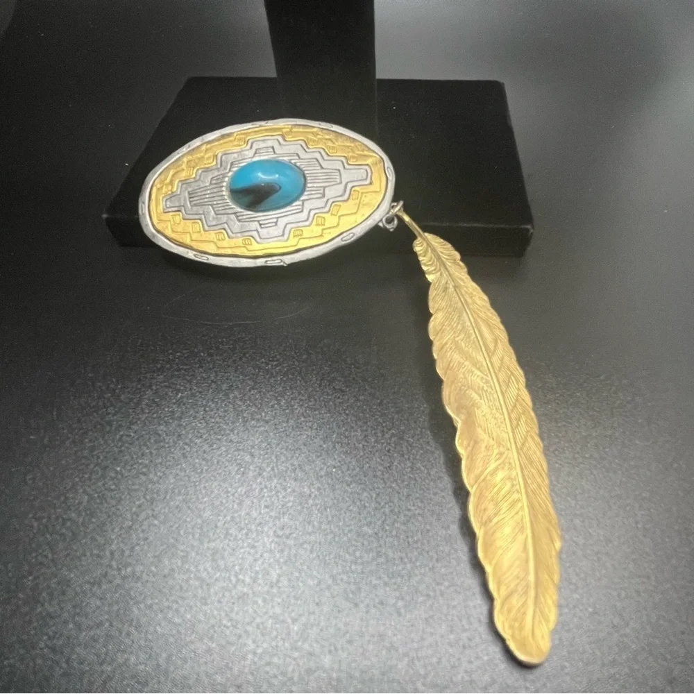 JJ Jonette bolo tie / brooch pin. Vintage and rare